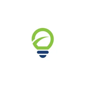 Light bulb Idea Improvement Logo Template 스톡 일러스트