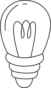 Light Bulb Idea Innovation and Solution Symbol Illustrazione stock