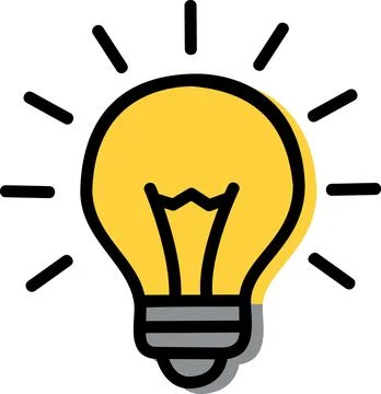 Light bulb idea innovation creative icon Stock Illustration