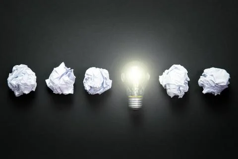 Light bulb idea Stock Photos