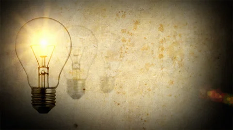 Light bulb idea screen Stock Footage 32960157