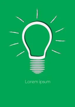 Light bulb idea vector illustration Stock Illustration