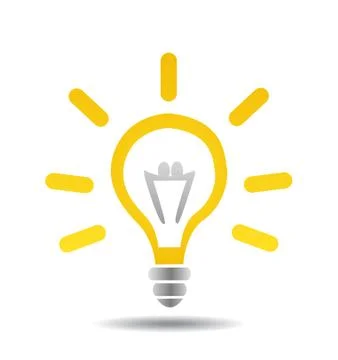 Light bulb idea vector illustration Illustrazione stock