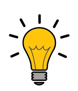 Light bulb idea vector illustration Stock Illustration
