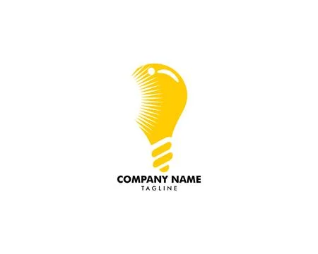Light Bulb Idea Vector Illustration Logo concept Stock Illustration
