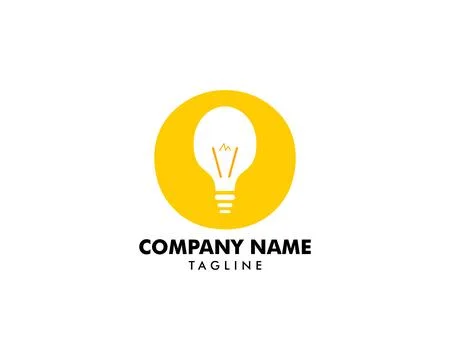 Light Bulb Idea Vector Illustration Logo concept Stock Illustration