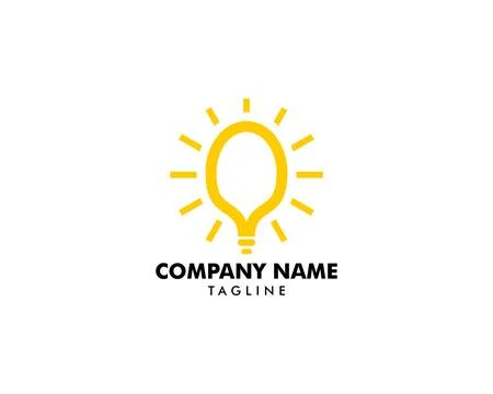 Light Bulb Idea Vector Illustration Logo concept Stock Illustration
