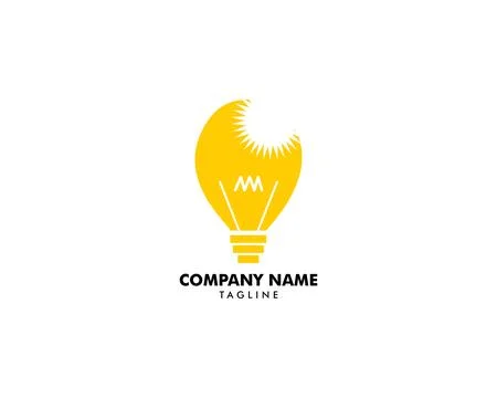 Light Bulb Idea Vector Illustration Logo concept Stock Illustration