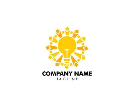 Light Bulb Idea Vector Illustration Logo concept Stock Illustration