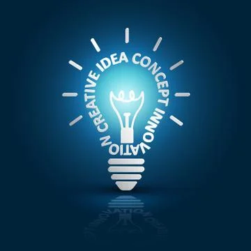 Light bulb ideas Illustrazione stock