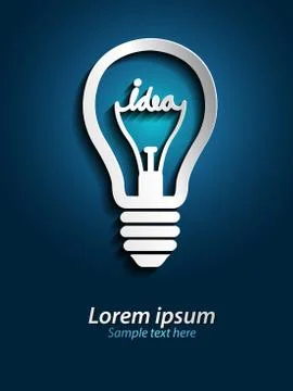 Light bulb ideas Stock Illustration