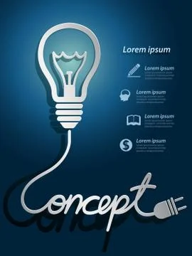 Light bulb ideas Stock Illustration