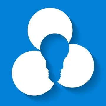 Light bulb infographic Stock Illustration