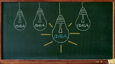 Light bulb inspiration Stock Footage 12454498