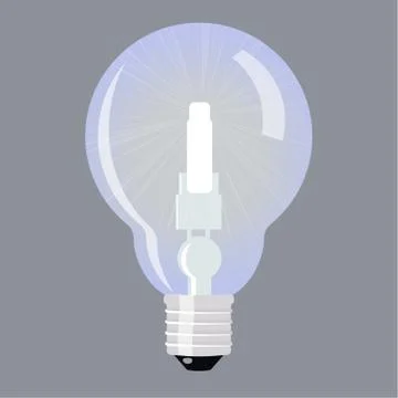 Light bulb isolated Stock Illustration
