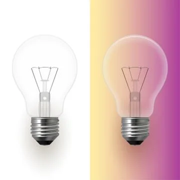 Light bulb isolated vector image Stock Illustration