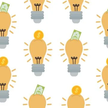 Light bulb isolated on white background. Symbol of creativity, creative idea, Stock Illustration