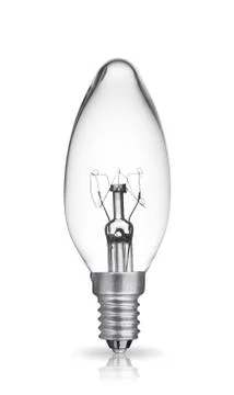 Light bulb isolated on white background Stock Photos
