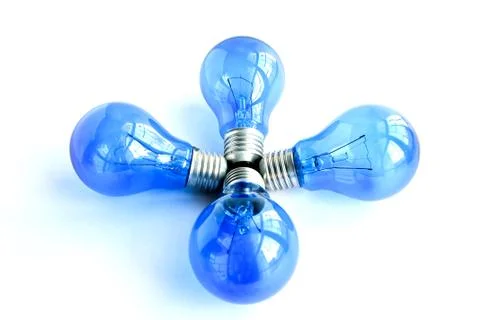 Light bulb on isolated white background. . Фото