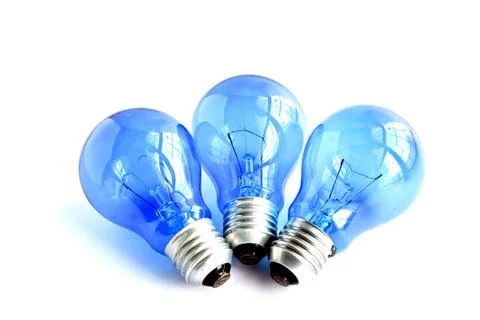 Light bulb on isolated white background. . Stock Photos