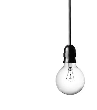 Light bulb isolated on white background Stock Photos