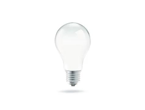 Light bulb isolated on white background 库存照片