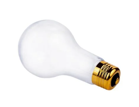 Light bulb isolated on white background Stockfoto's