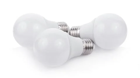 Light bulb isolated on white background Photos
