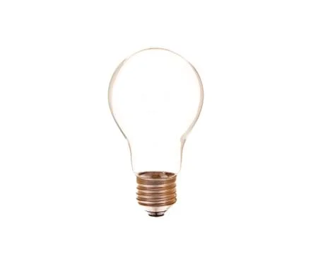 Light bulb isolated on a white background Stock Photos