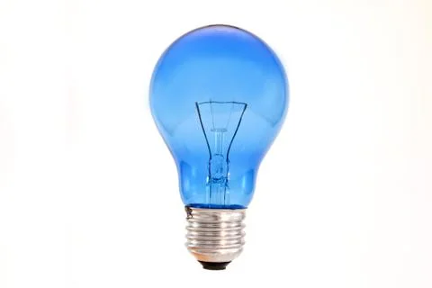Light bulb on isolated white background. Foto stock
