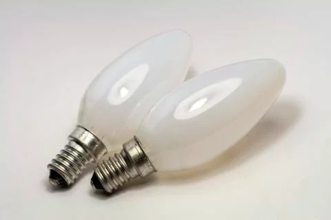 Light bulb isolated on white background Foto stock