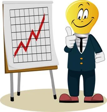 Light bulb in a jacket Stock Illustration