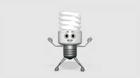 Light Bulb Jumping Looped Alpha Channel 스톡 동영상 167306282