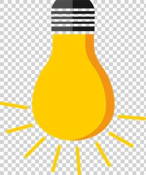 Light bulb, lamp, bright, idea (2) Stock Illustration