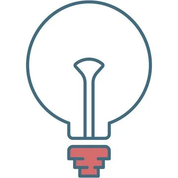 Light bulb lamp icon vector idea solution symbol Illustrazione stock