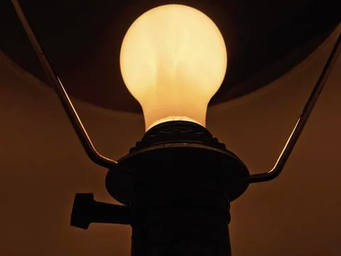 Light Bulb in Lamp Stock Photos