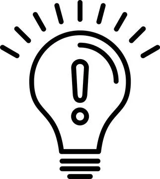 Light Bulb Line Icon Design Stock Illustration