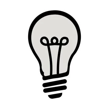 Light bulb line icon idea symbol incandescent lamp vector innovation creati.. Stock Illustration