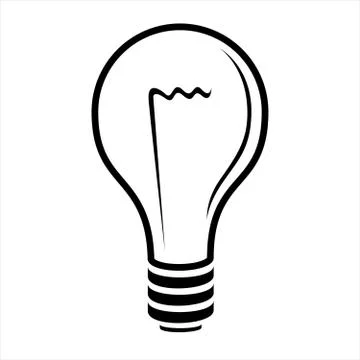Light Bulb Logo Graphic Illustrazione stock