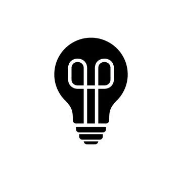 Light bulb logo Stock Illustration