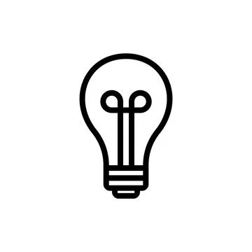 Light bulb logo Stock Illustration