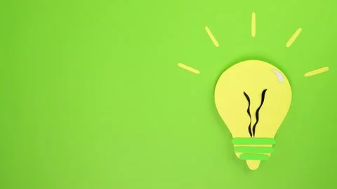 Light Bulb Loop - Stop motion animation Stock Footage 137900583