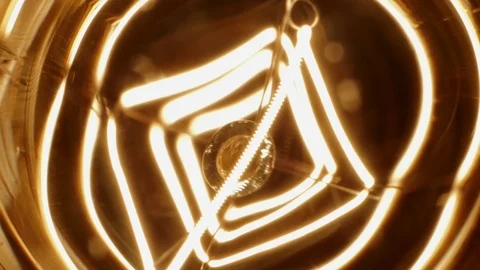 Light Bulb In Macro On Black Background Stock-Footage 74687740