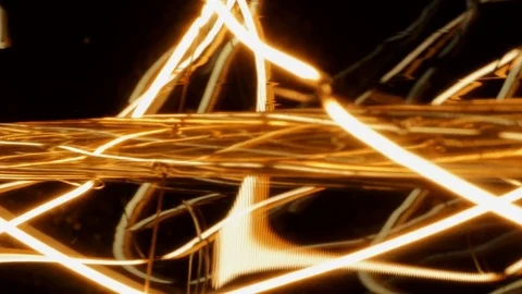 Light Bulb In Macro On Black Background Stock Footage 74688130