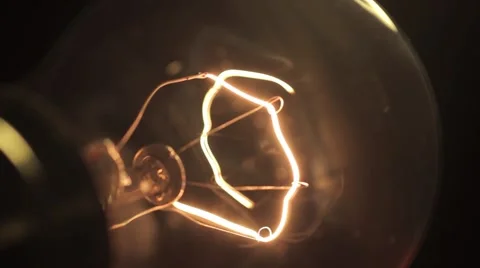 Light Bulb macro dolly rack focus 1 Stock Footage 2517472