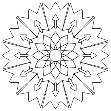 Light bulb mandala vector illustration. Stock-Illustration