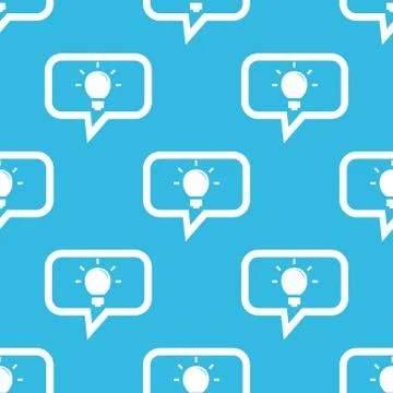 Light bulb message pattern Stock Illustration