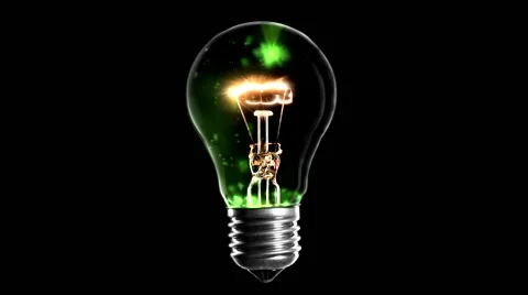 Light bulb with moth Stock Footage 49849120