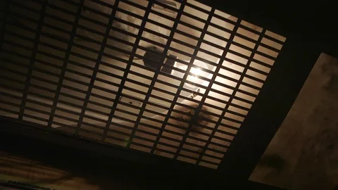 Light bulb in an old elevator 스톡 동영상 71463583