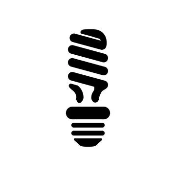 Light bulb or idea and inspiration simple icon Electric light energy concept Stock-Illustration